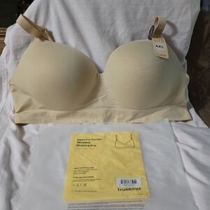 Cream Shapermint Wireless Shaping Bra Intimates